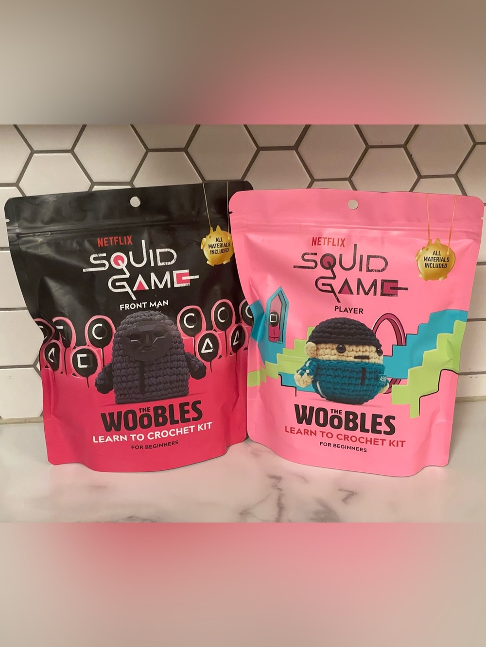 Netflix Squid Games Woobles Crochet Kit - Two Pack